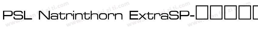 PSL Natrinthorn ExtraSP字体转换